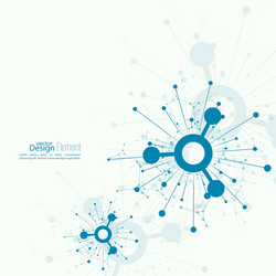 array with dynamic emitted particles vector image