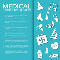 flat medical equipment set icons concept vector