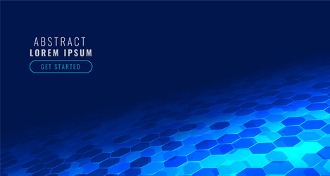 futuristic digital hexagonal tech pattern vector image