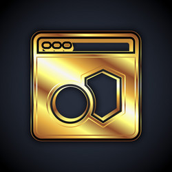gold software web developer programming code icon vector image