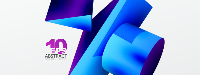3d abstract background shapes triangle vector image