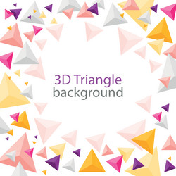 abstract background with triangular shapes vector image