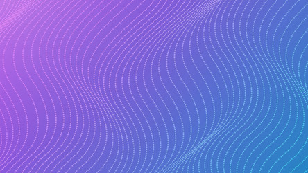 halftone particle waves flowing on gradient vector image