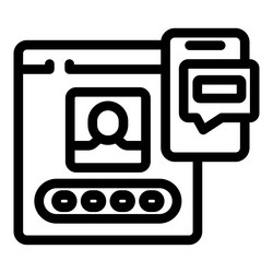 user interface showing account login with password vector image