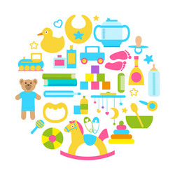 Children's Toys Set Vector Image