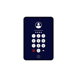 touch id or enter passcode password interface vector image