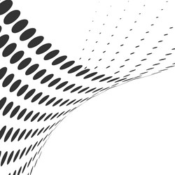 Abstract Halftone Curve Pattern vector image