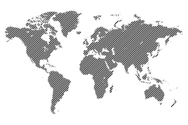 original abstract world map created from parallel vector image