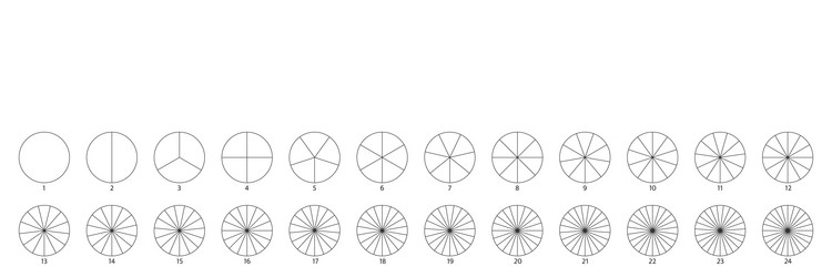 Segmented Circle Graph vector image