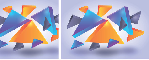 abstract background with triangular shapes vector image