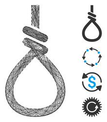 linear loop knot mesh vector image