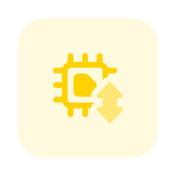 transferring information with use of microchip vector image