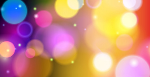 abstract multicolored bokeh background vector image