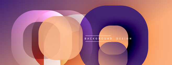 abstract overlapping circles create vibrant vector image