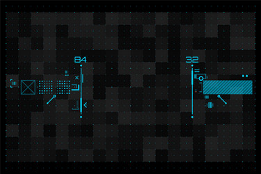 futuristic graphic user interface vector image