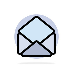 mail email open abstract circle background flat vector image