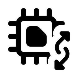 transferring data using a micro processing unit vector image