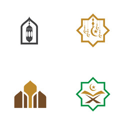 mosque icon design vector