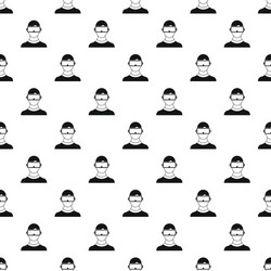 man in helmet virtual reality pattern simple style vector image