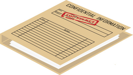 Old top secret document Royalty Free Vector Image