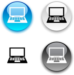 notebook button vector image
