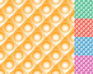 repeatable pattern tiles with circle over square vector image