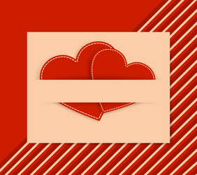 Two hearts Royalty Free Vector Image - VectorStock