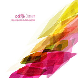 angular geometric color shape vector image