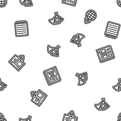 download file computer data seamless pattern vector image