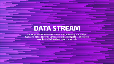 Purple Data Flow Stream Visualization vector image