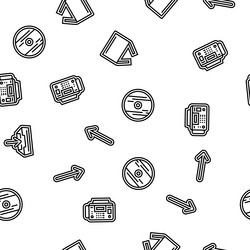 download file computer data seamless pattern vector image