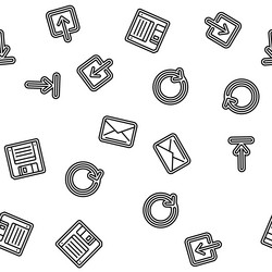 download file computer data seamless pattern vector image