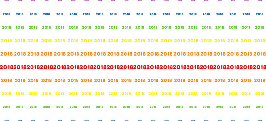 2018 year text shape halftone spectrum array vector image