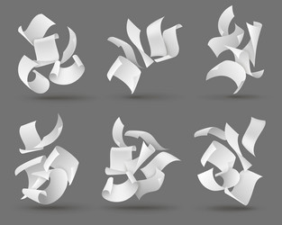 Falling paper sheets Royalty Free Vector Image