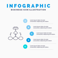 flowchart algorithm business data architecture vector image