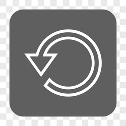 rotate rounded square button vector image