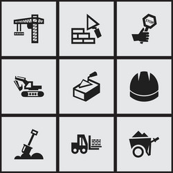 set of 9 editable structure icons includes vector image