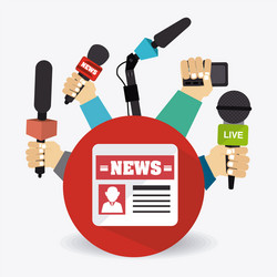 journalism design vector