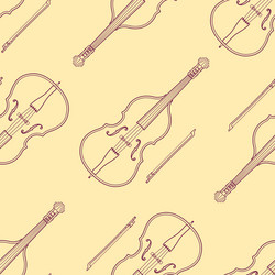 Classical Music Instruments Pattern vector image