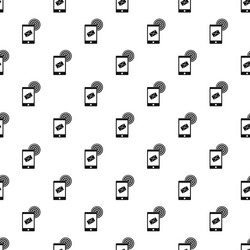 envelope with email sign pattern vector image