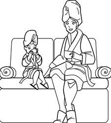 Black Mother and Daughter Vector Images (over 4,000)
