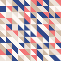 random colored abstract geometric mosaic pattern vector image