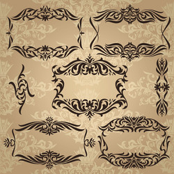 floral frames vector