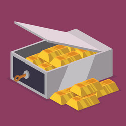 Strongbox design vector