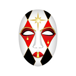 carnival mask on a white background vector