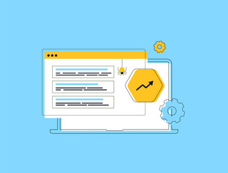 search algorithm updates - seo strategists vector image