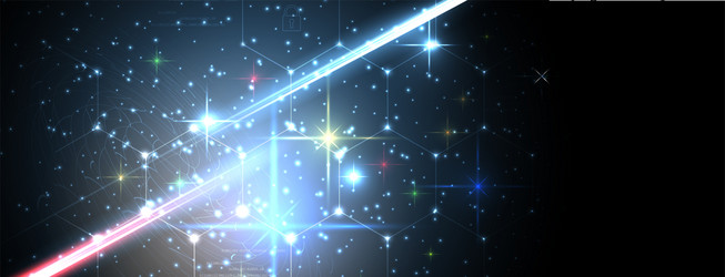neural network concept connected cells with links vector image
