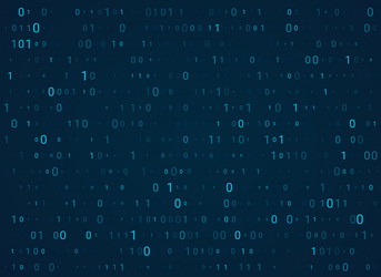 blue matrix background abstract binary code vector image