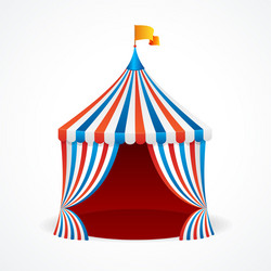 Circus tent isolated flat icon Royalty Free Vector Image