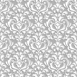 Damask seamless pattern background elegant luxury vector